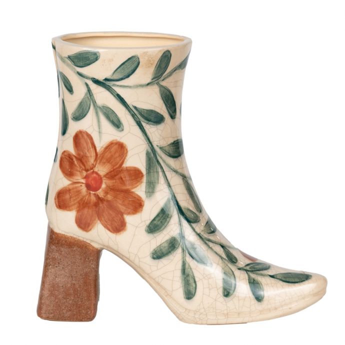 Aardewerk vaas handgeschilderd Boot