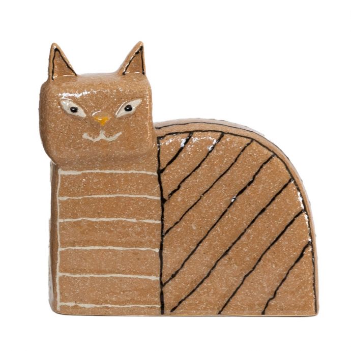 Aardewerk ornament kat Neko