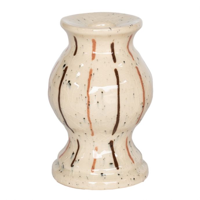 Aardewerk kaarsenstandaard Pale M