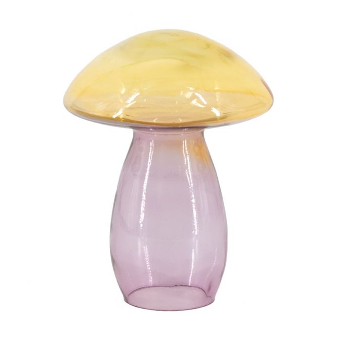 Glazen paddenstoel two-toned