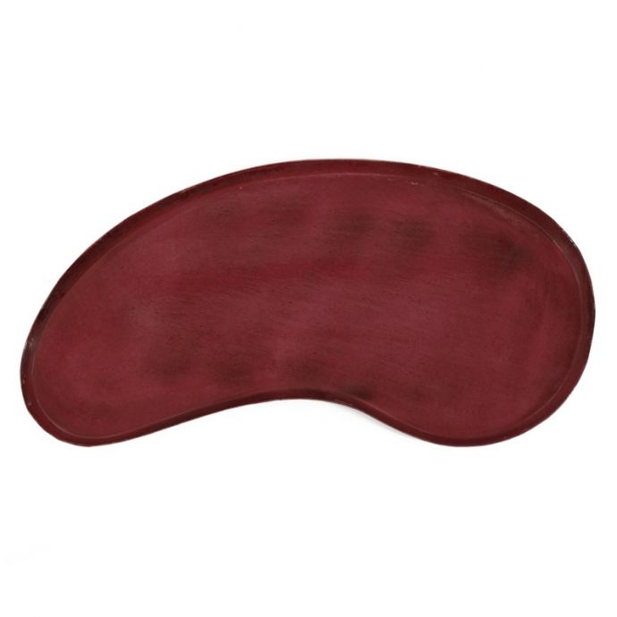 Metalen dienblad kidney roze 