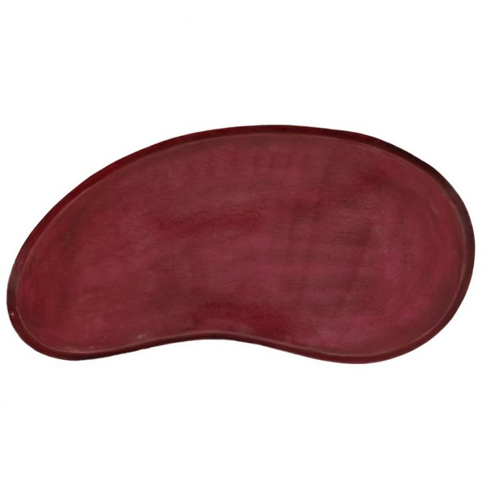 Metalen dienblad kidney roze
