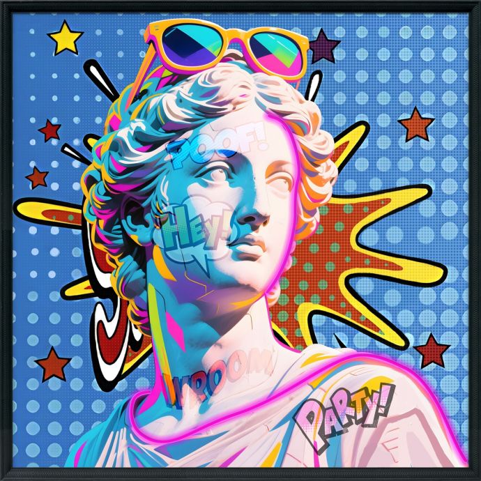 Schilderij met LED Roman goddess