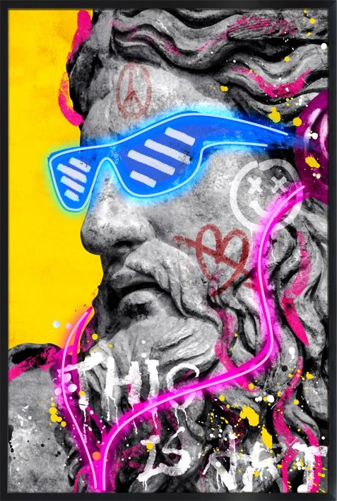 Schilderij met LED Zeus
