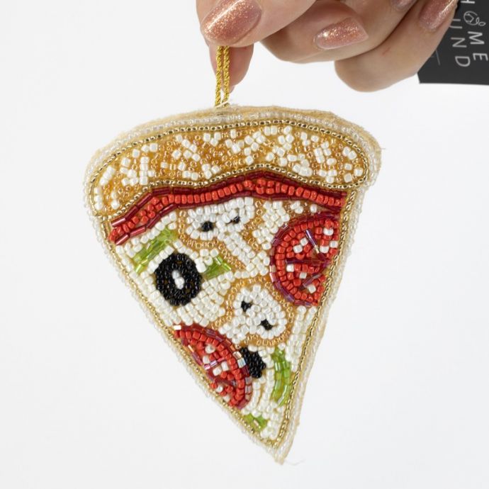 Hanger met kralen pizza