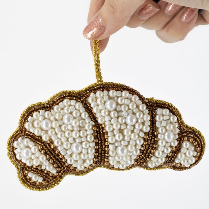 Hanger met kralen croissant