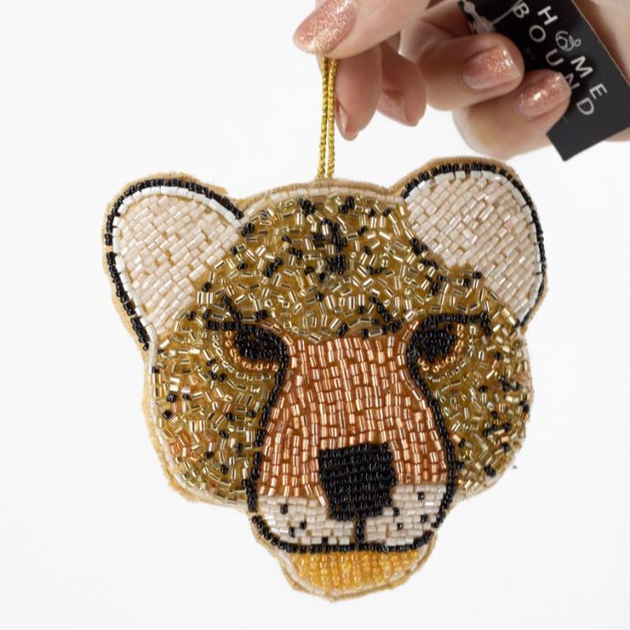 Hanger met kralen luipaard