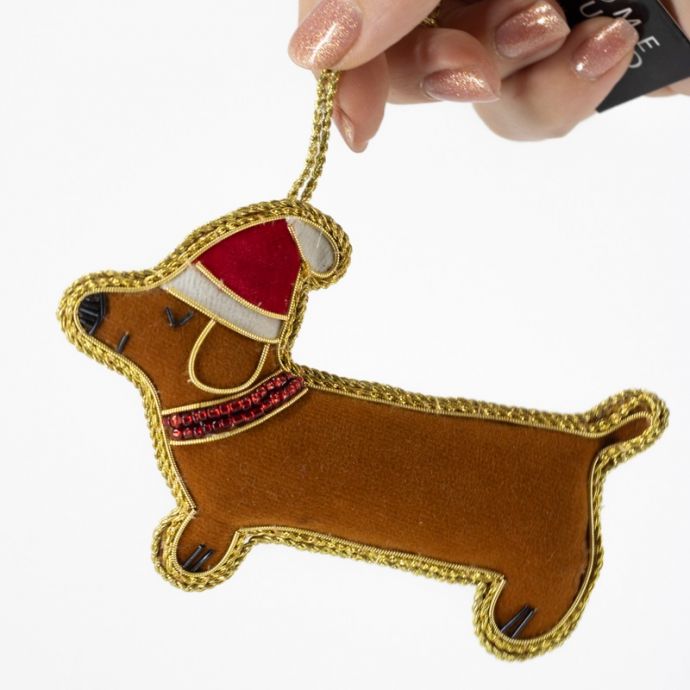 Hanger met kralen dachshund
