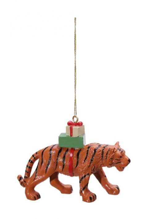 Hanger tijger met cadeau
