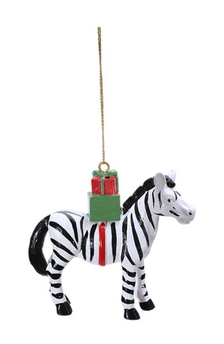 Hanger zebra met cadeau