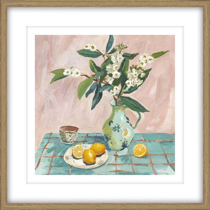 Schilderij met frame tafelsetting 