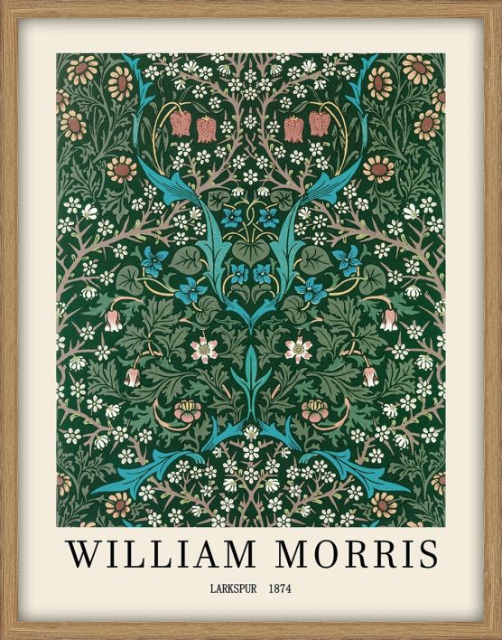 Schilderij met frame William Morris