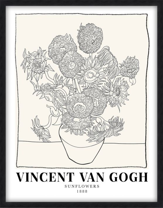 Schilderij met frame Vincent van Gogh