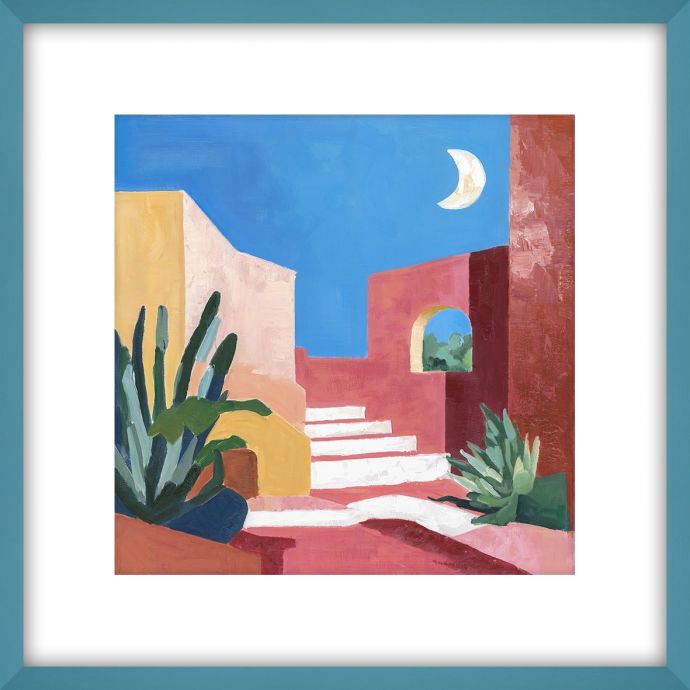 Schilderij met frame Mediterraans