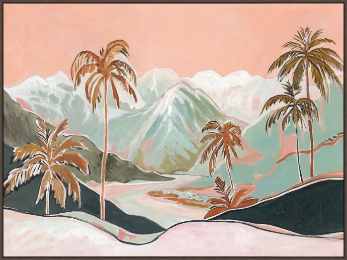 Schilderij met frame tropical 