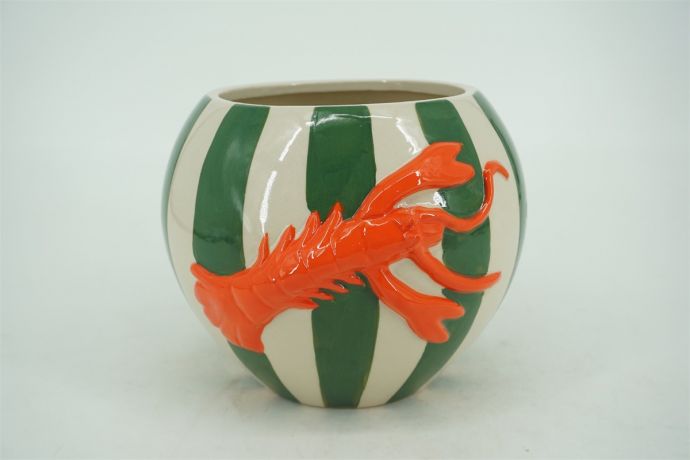Aardewerk vaas lobster