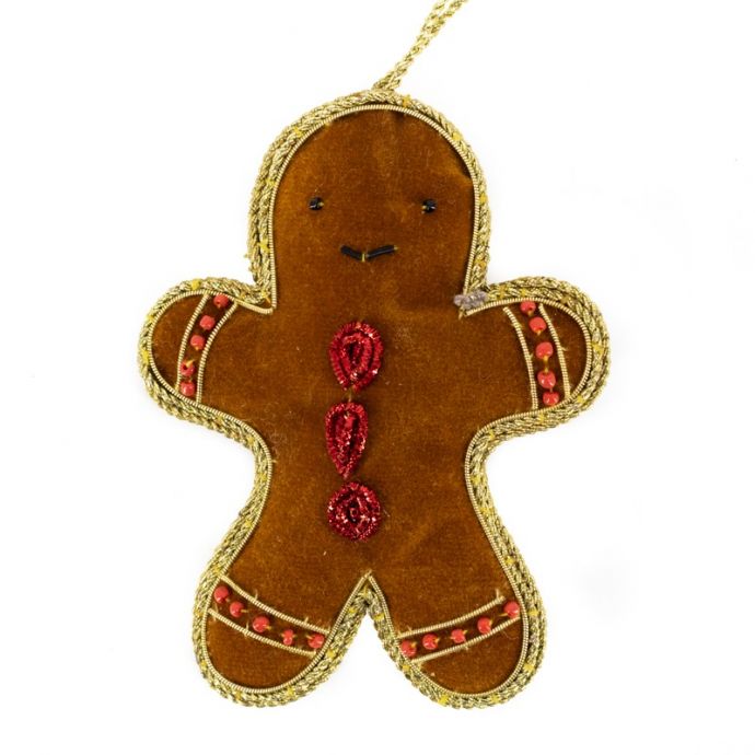 Hanger met kralen peperkoekmannetje