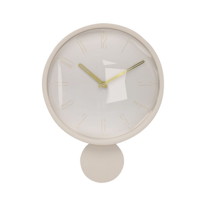 Wandklok Circa met pendulum off-white