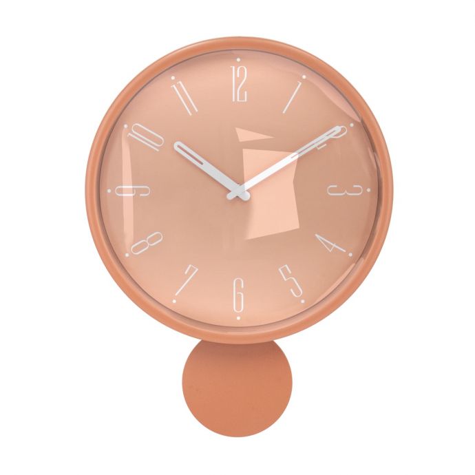 Wandklok Circa met pendulum clay