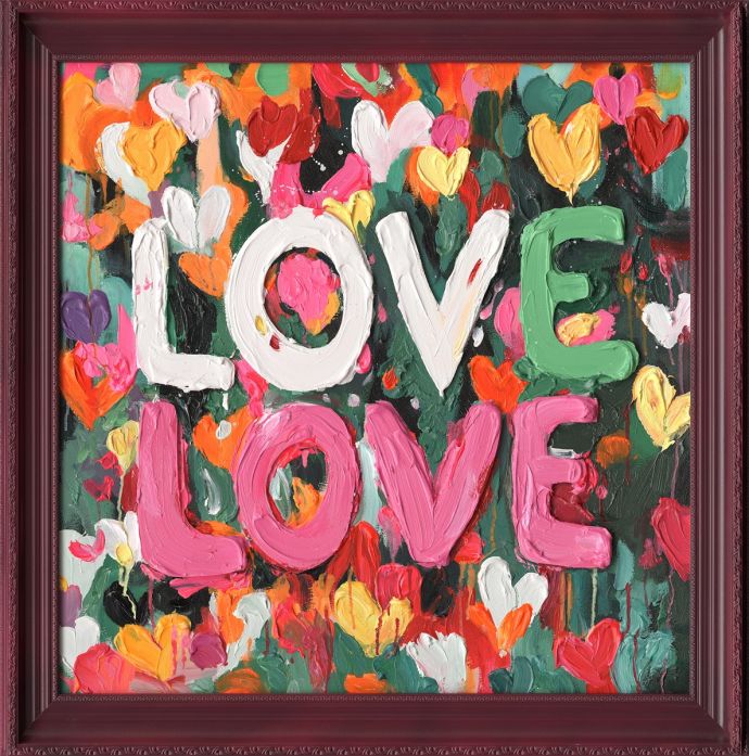 Schilderij met lijst love