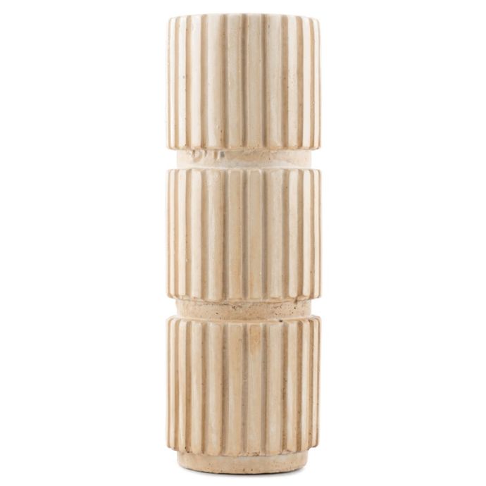 Aardewerk kaarsenstandaard Zilt L