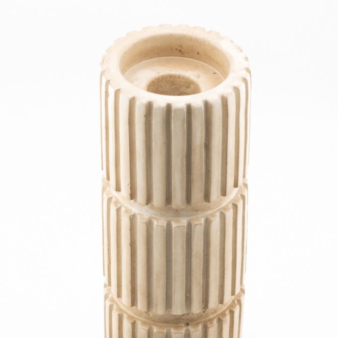 Aardewerk kaarsenstandaard Zilt L