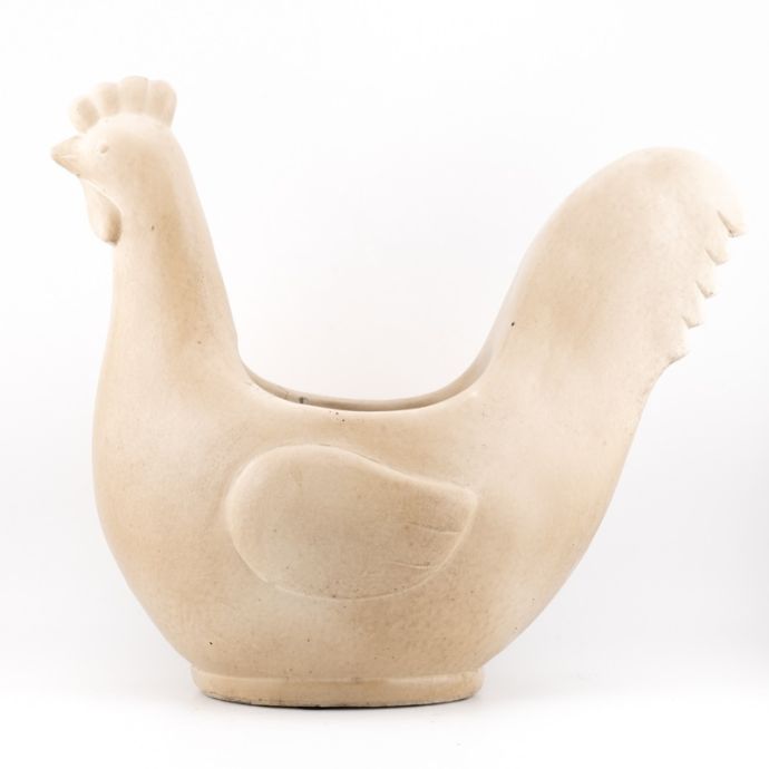 Aardewerk bakje kip L