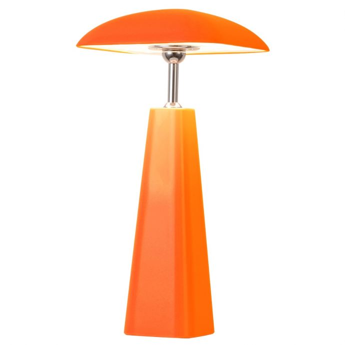 Bureaulamp Piazza LED op accu oranje