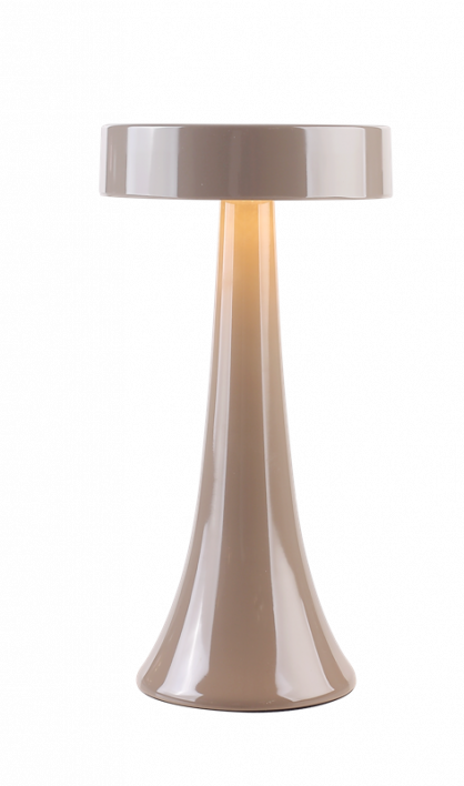 Bureaulamp Nova LED op accu taupe