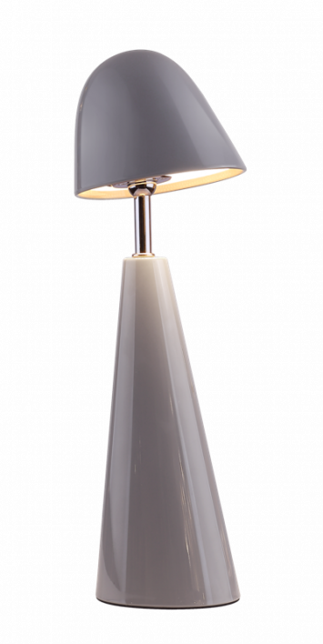 Bureaulamp Dot LED op accu grijs, afneembare kap
