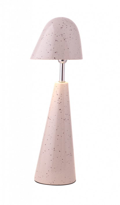 Bureaulamp Dot LED op accu sand white, afneembare kap