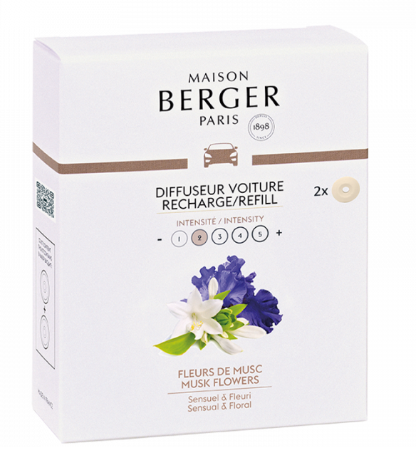 Maison Berger Autoparfum Navulling Musk Flowers