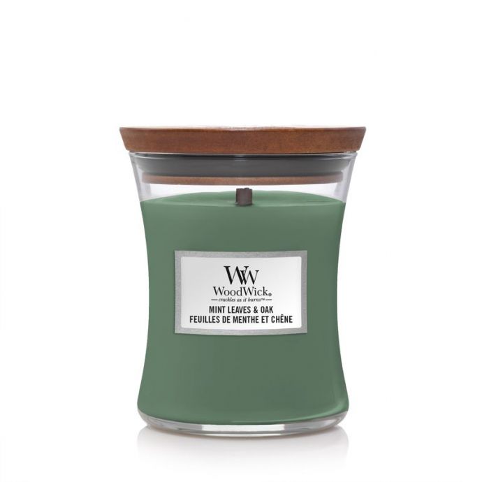 WoodWick Candle Mint Leaves & Oak