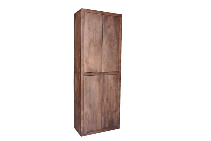 Boekenkast Ubud 80cm 4-deurs walnut