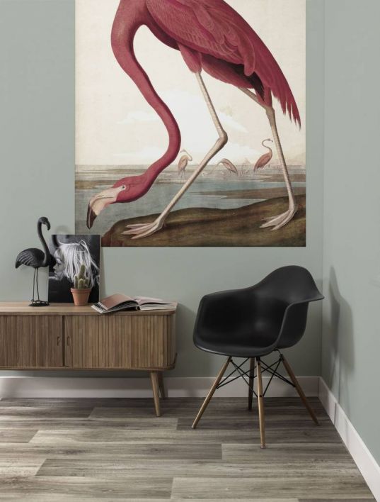 Behangpaneel Flamingo