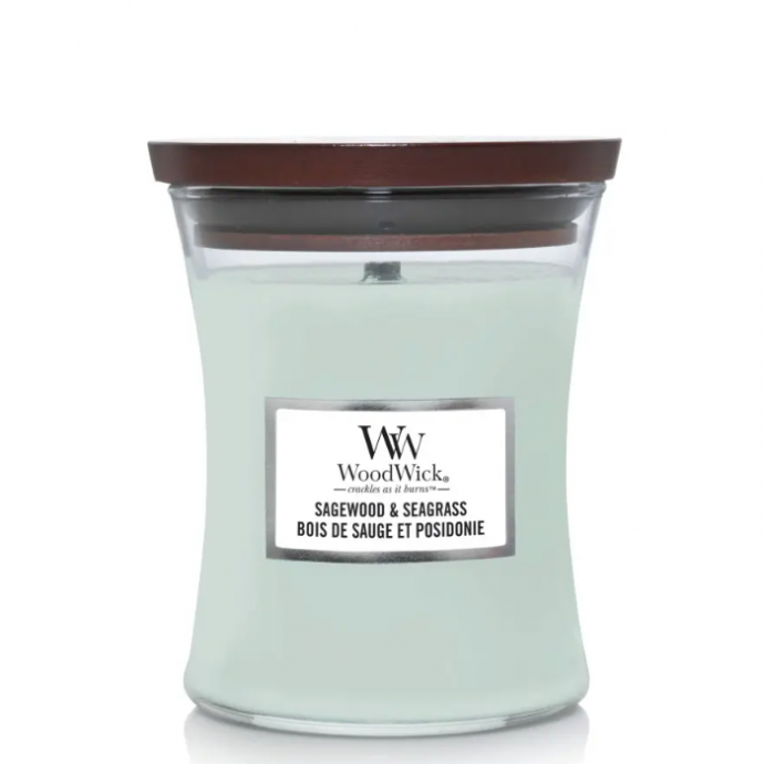 WoodWick Candle Sagewood & Seagrass
