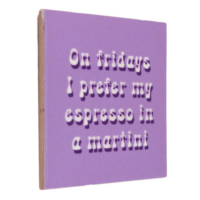 Tegeltje 'Espresso martini'