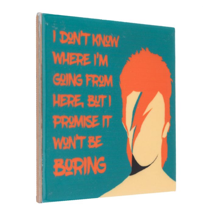 Tegeltje 'David Bowie'