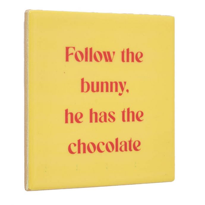 Tegeltje - Follow the bunny