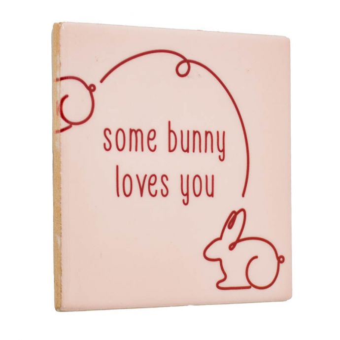 Tegeltje - Some bunny loves you
