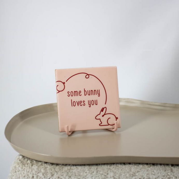 Tegeltje - Some bunny loves you