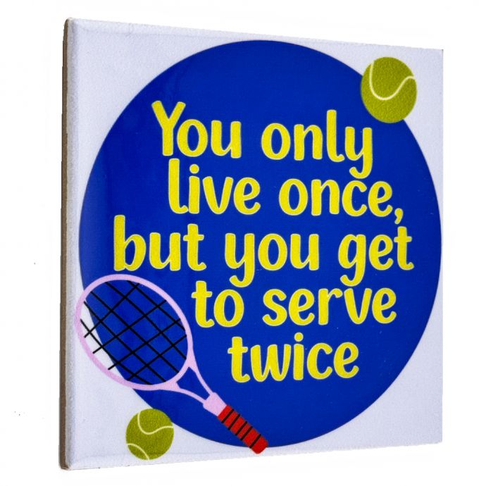 Tegeltje - You get to serve twice