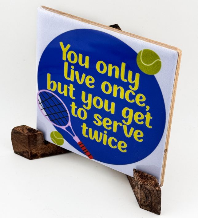 Tegeltje - You get to serve twice