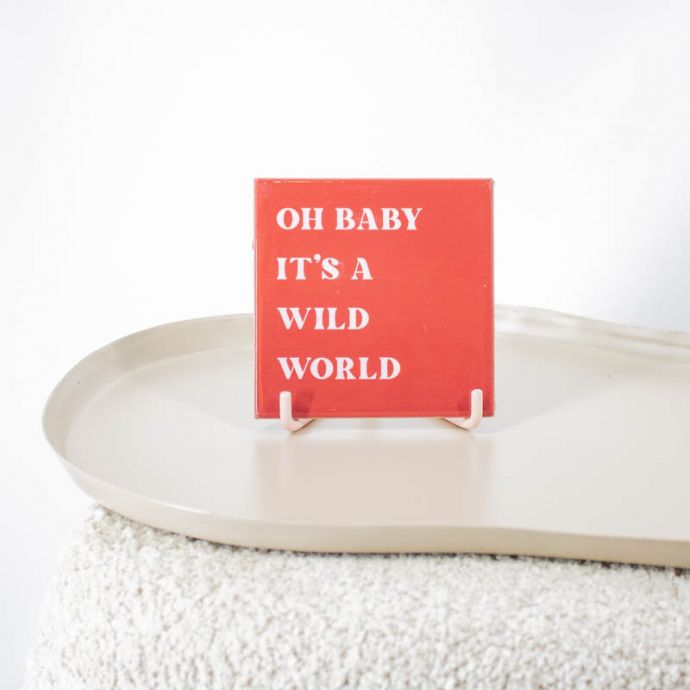 Tegeltje - Oh baby it's a wild world