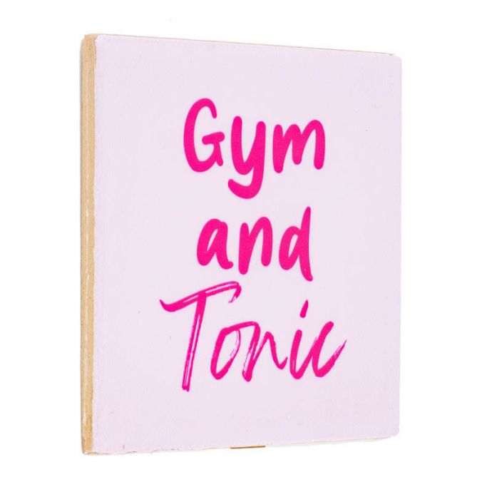 Tegeltje - Gym and tonic 