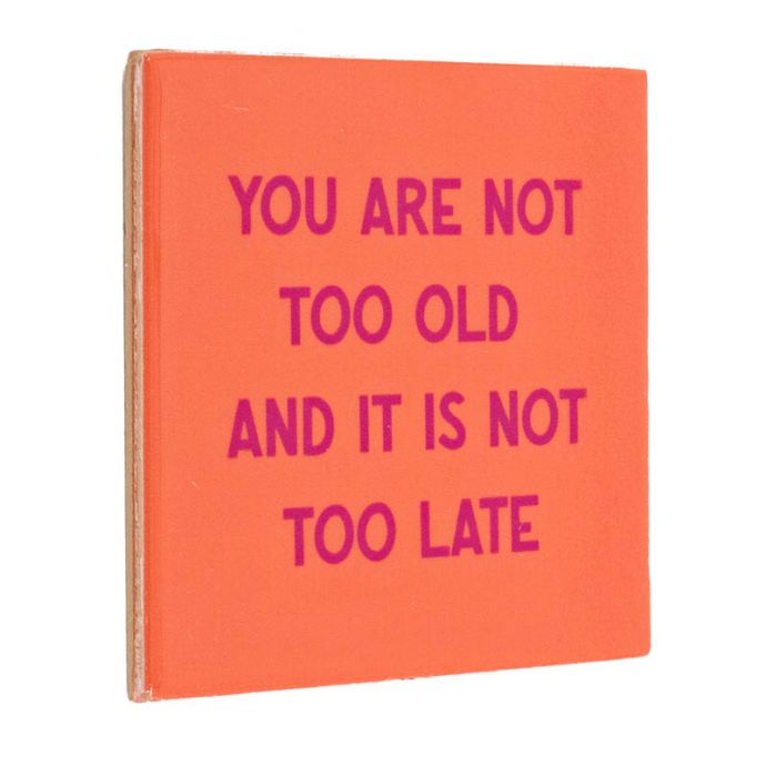 Tegeltje - You are not too old 