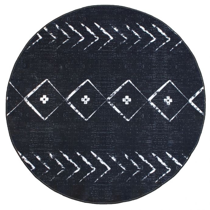 Karpet Ula vintage rond