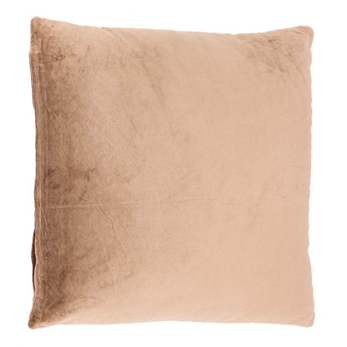 Kussen velours bruin