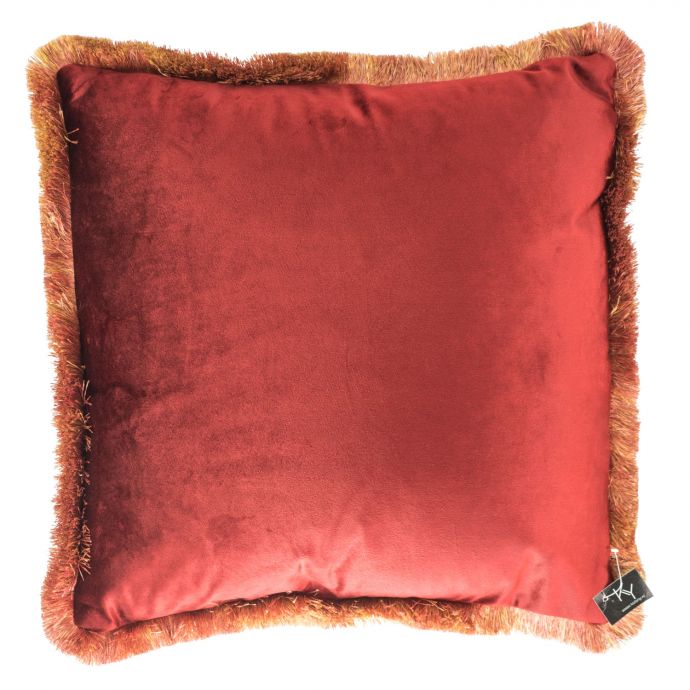 Kussen velvet rood