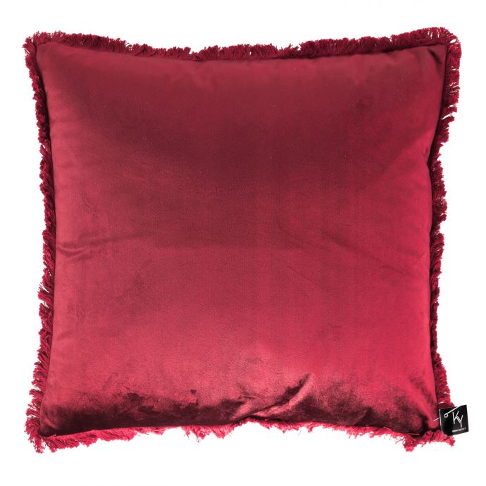 Kussen velvet rood